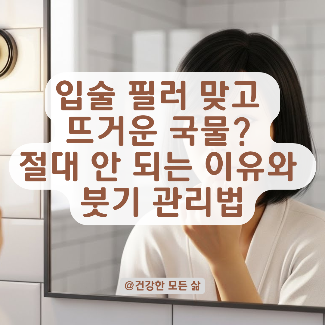 입술 필러 후 뜨거운 음식 섭취 주의! 시술 후 붓기와 염증 예방하는 관리법