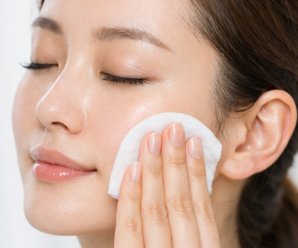 화장솜을 쓰는 닦토