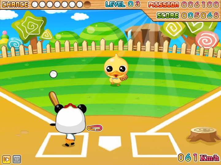 날아오는-공을-배트로-치는-화면