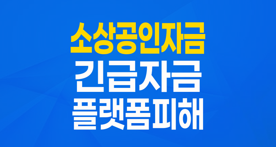 급변하는 시장, 소상공인을 위한 든든한 버팀목! 긴급경영안정자금(일시적 경영애로) 파헤치기