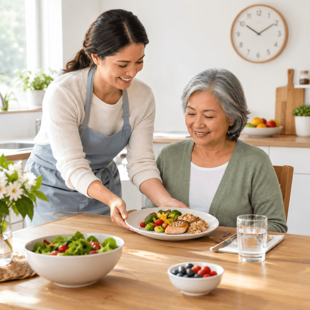 헌팅던병 식사 관리의 첫걸음은 규칙적인 식사입니다