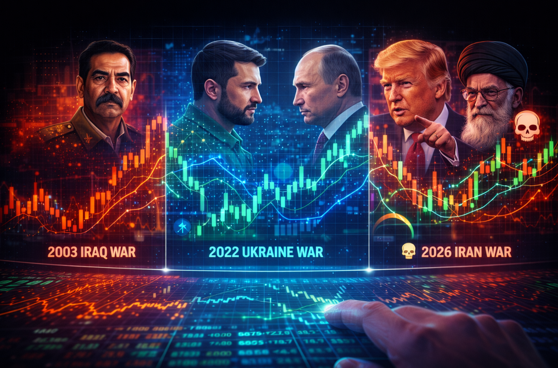 AI이미지 : 3가지 전쟁과 주가