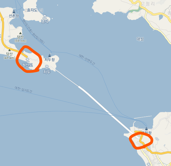 보령 해저터널 진입로