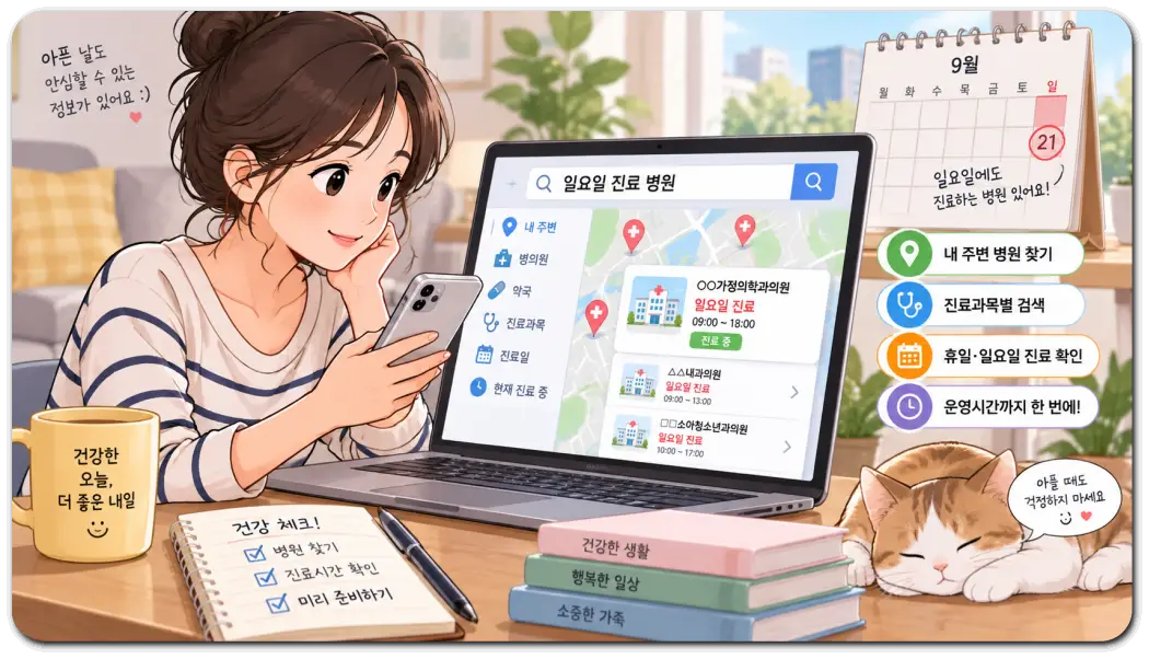 일요일-병원-진료-검색-지도로