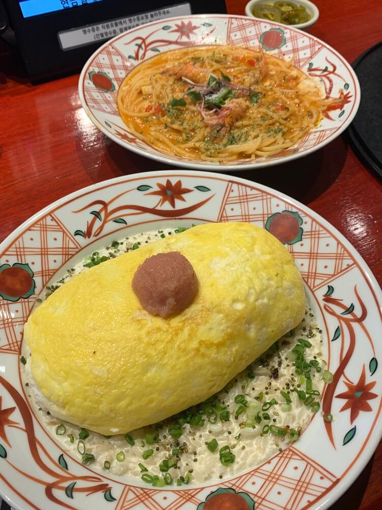 멘타이코 리소토&#44; 딱새우 파스타