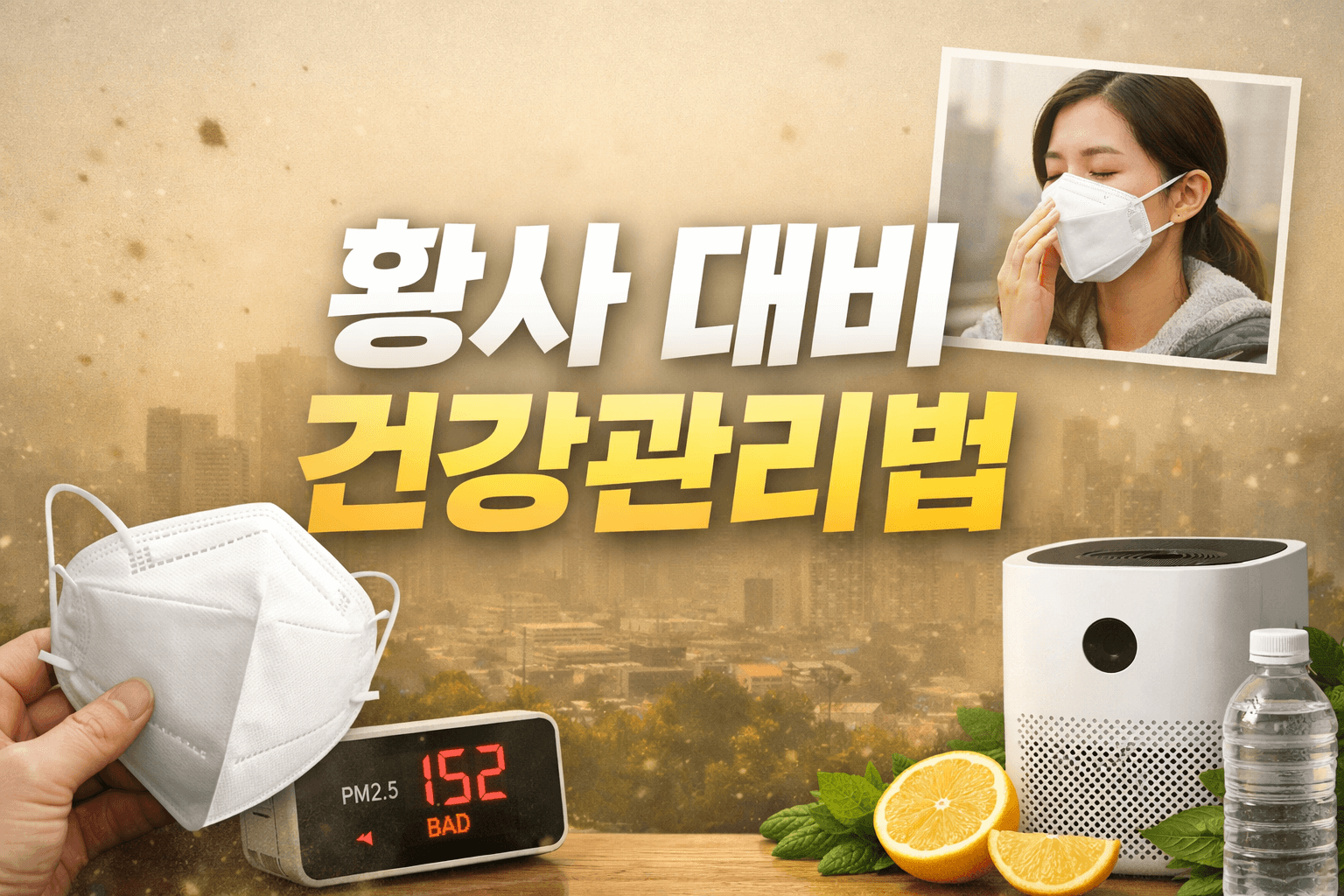 황사 대비 건강관리법 총정리: 2026년 최신 미세먼지 대응 가이드
