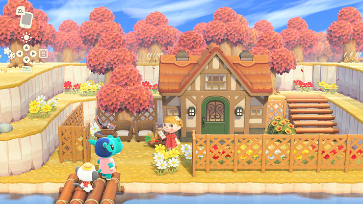 베티 바구니 저택 외관 모동숲 해피홈 파라다이스