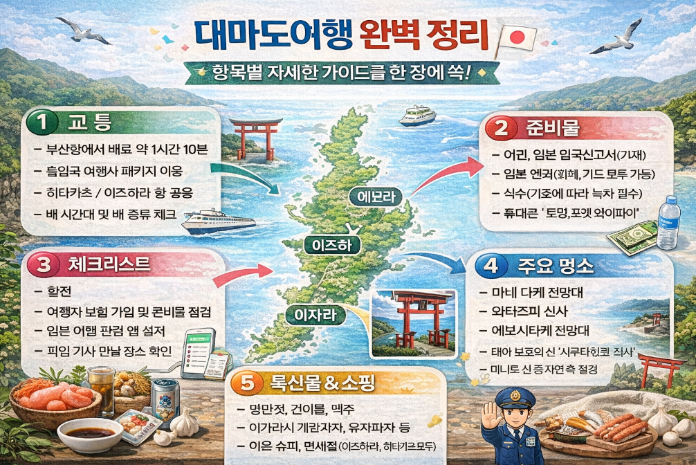 대마도여행 3일 완벽 코스 총정리