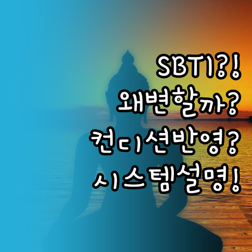 SBTI 결과 바뀌는 이유 컨디션 반..