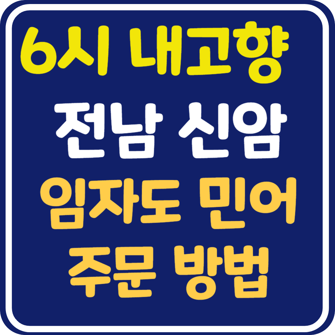 6시 내고향 전남 신안 민어 주문 방법