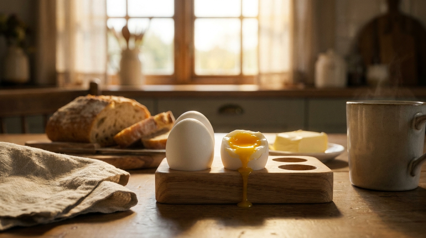 시세포 보호에 필요한 루테인과 제아잔틴이 함유된 영양 만점의 고소한 삶은 달걀 노른자