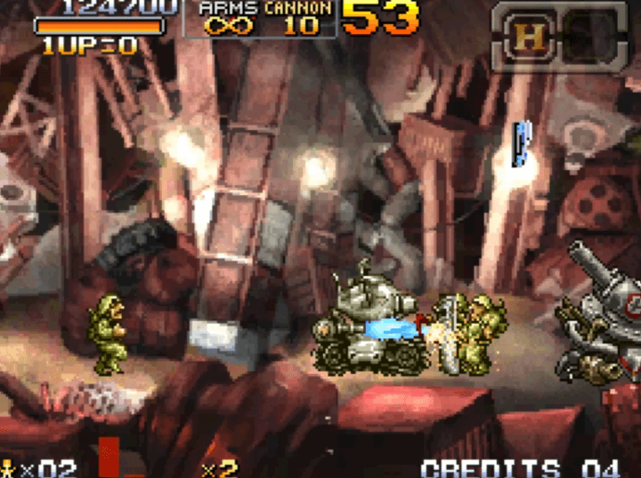 탱크로-이동하며-적에게-대포를-쏘는-화면