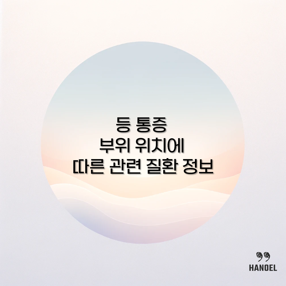 등 통증 부위 위치