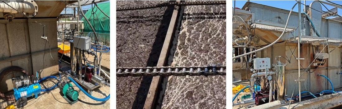 돼지농장 부상조에 설치한 마이크로버블 시스템