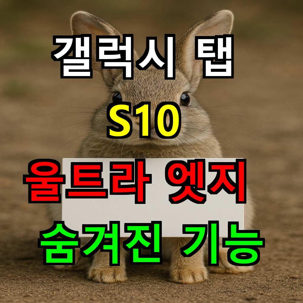 갤럭시 탭 S10 울트라 엣지 패널 활용법은? 숨겨진 기능 완벽 정리