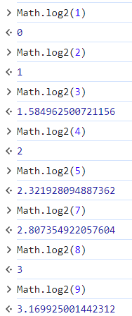log2를 취한 결과