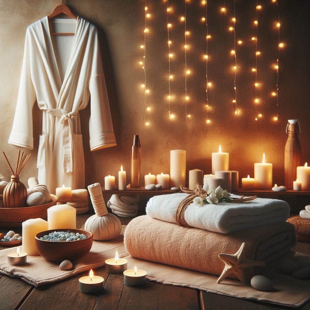 피부,체형관리 샵 배경