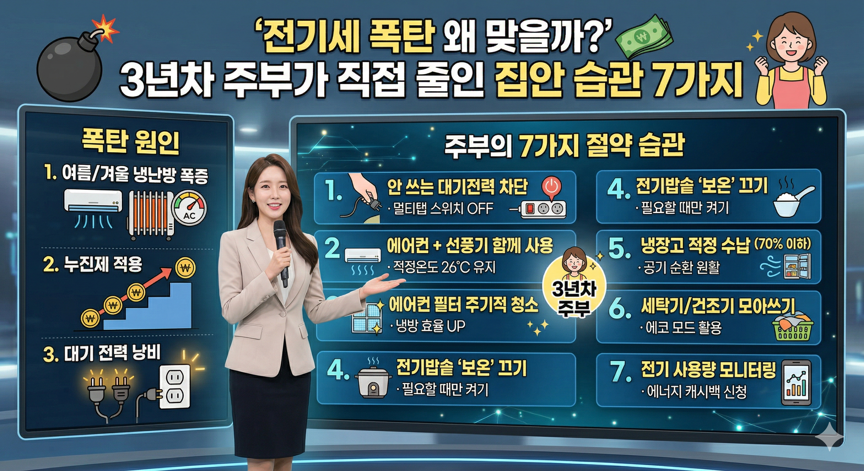 전기세 절약 집안 습관 7가지