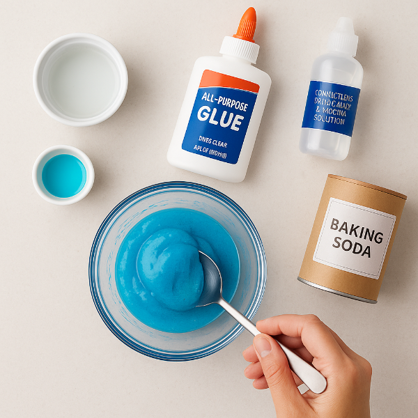 슬라임 만드는 과정 사진