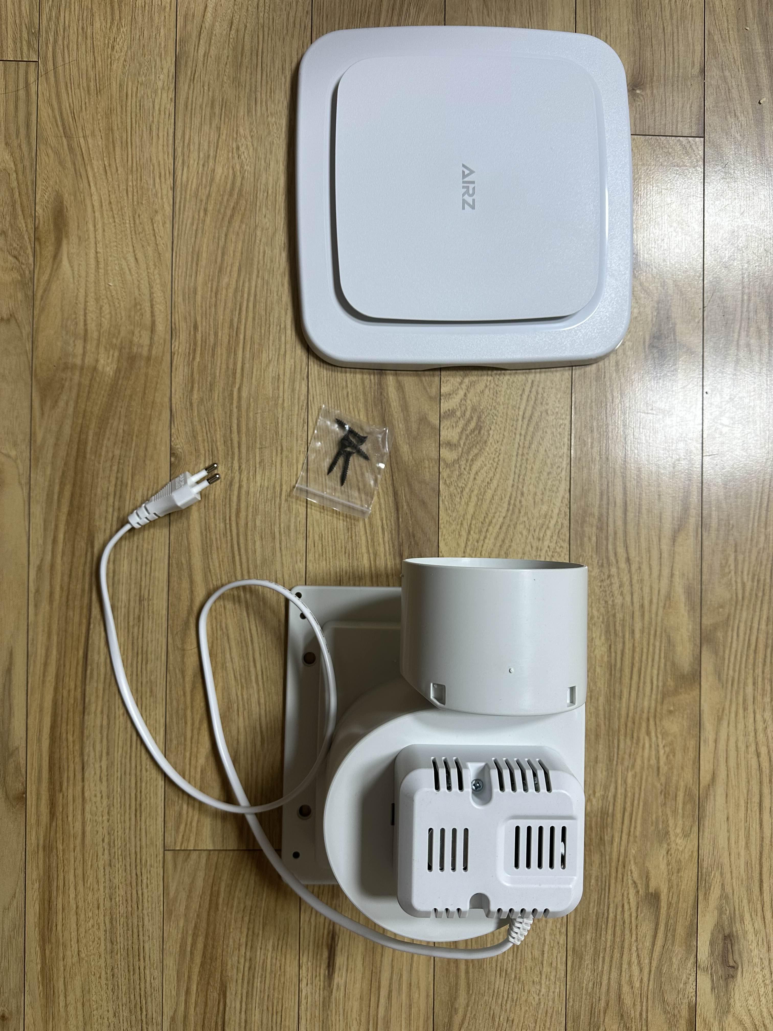 새로산 환풍기 구성품