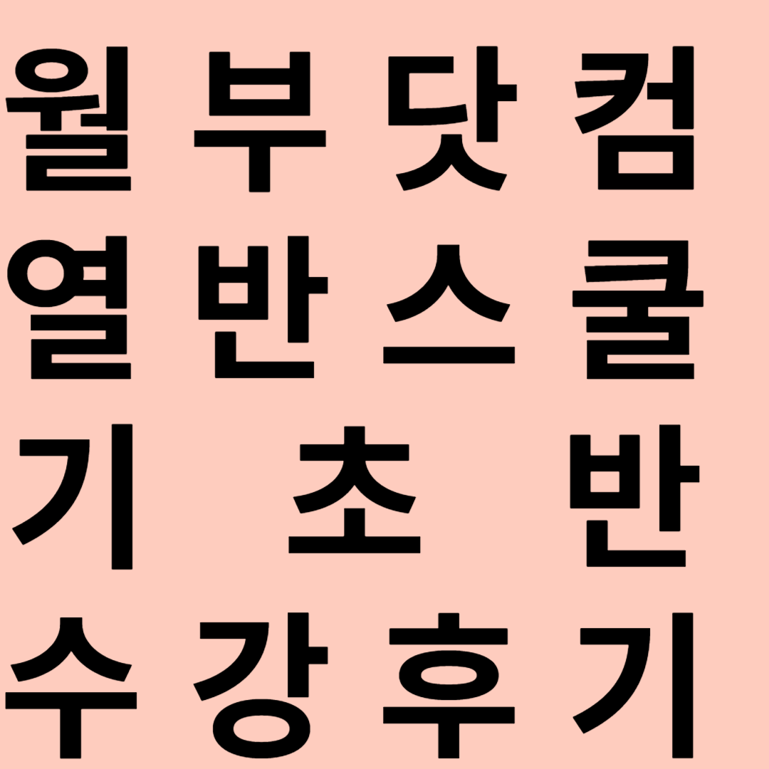 부동산공부 - 월부닷컴 열반스쿨 기초반 수강 후기
