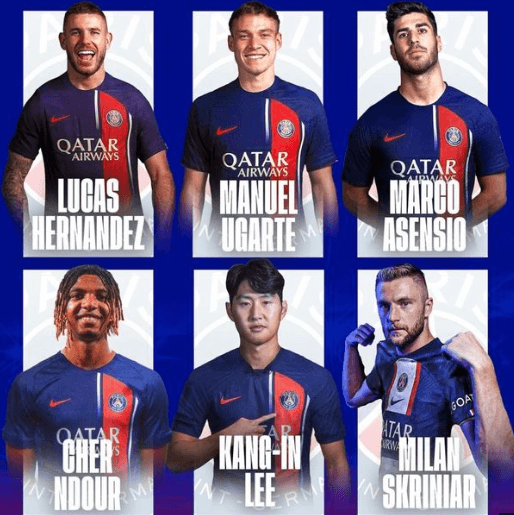 PSG홈페이지 이강인 PSG 이적 관련 사진 이미지 입니다.