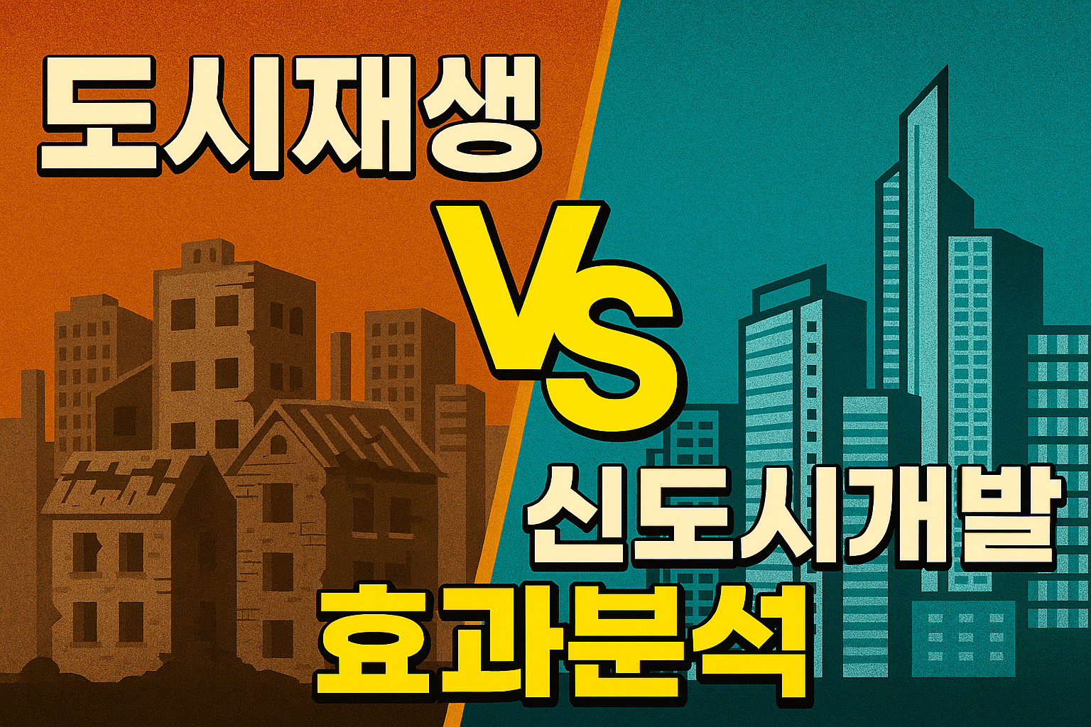 세계 부동산 핫이슈 (도시재생 vs 신도시개발,효과분석)