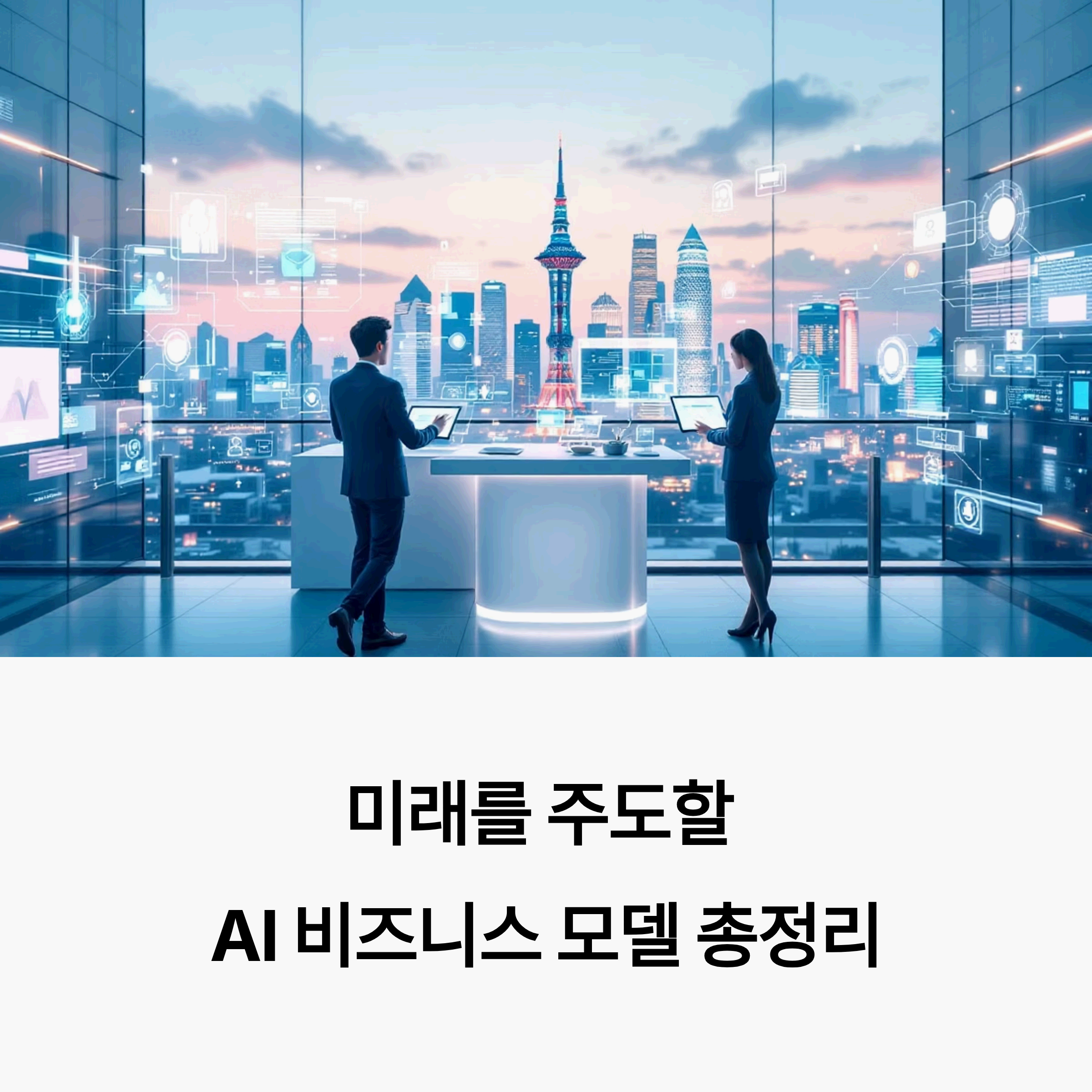 seoul skyline, digital interfaces