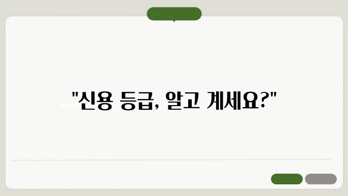 신용평가 등급 확인서 발급