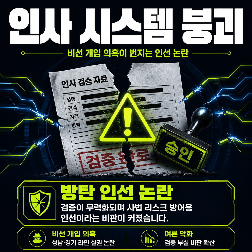 인사 시스템 붕괴