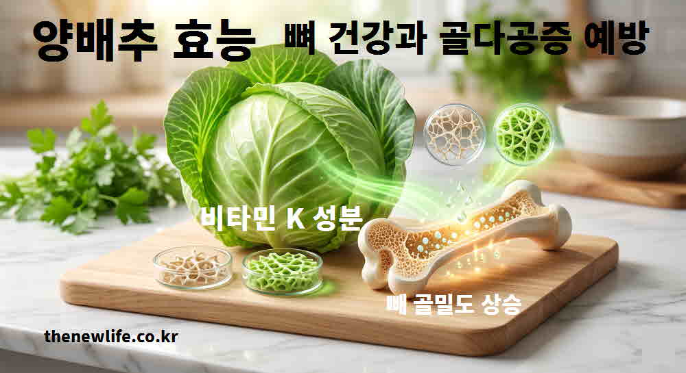 양배추 효능 뼈 건강 골다공증 예방