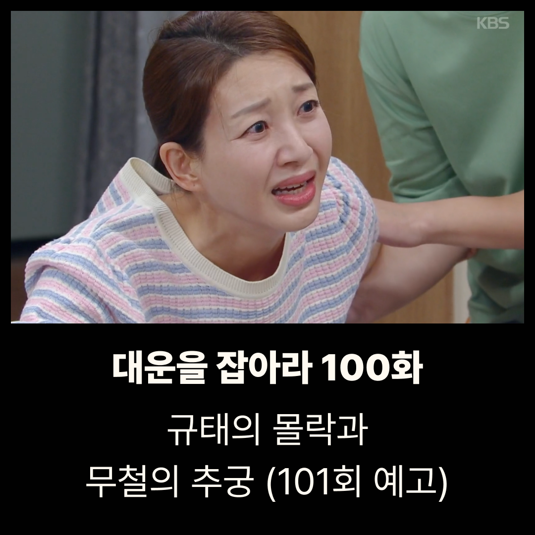 대운을 잡아라 100회 줄거리|규태의 몰락과 무철의 추궁 (101회 예고)