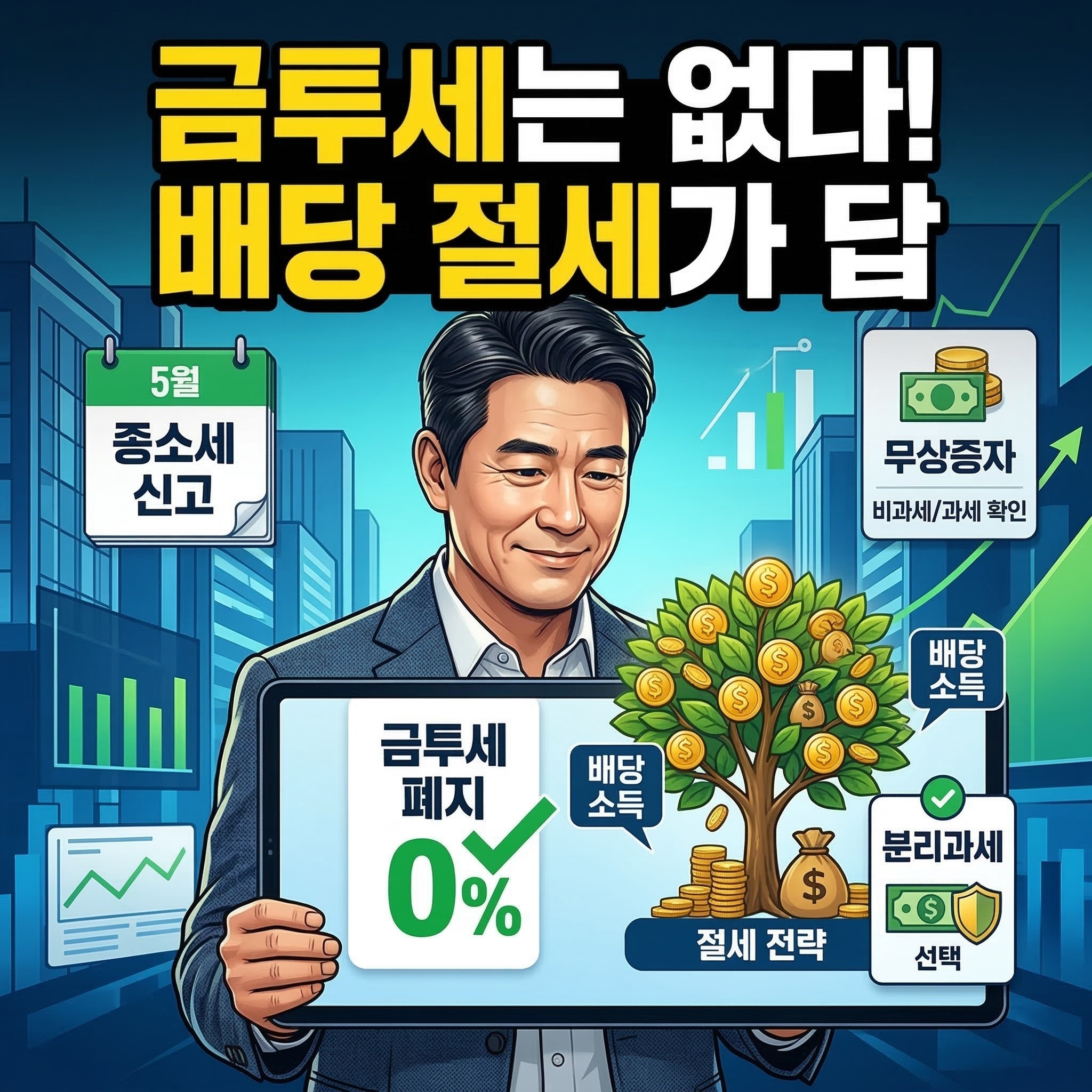 2026년 현재 금융투자소득세(금투세)는 시행되지 않습니다. 대신 복구된 증권거래세율과 새롭게 도입된 고배당 기업 분리과세 등 반드시 알아야 할 실무 팩트를 정리했습니다.