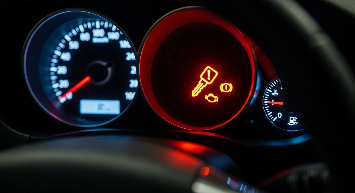 자동차 열쇠모양 경고등