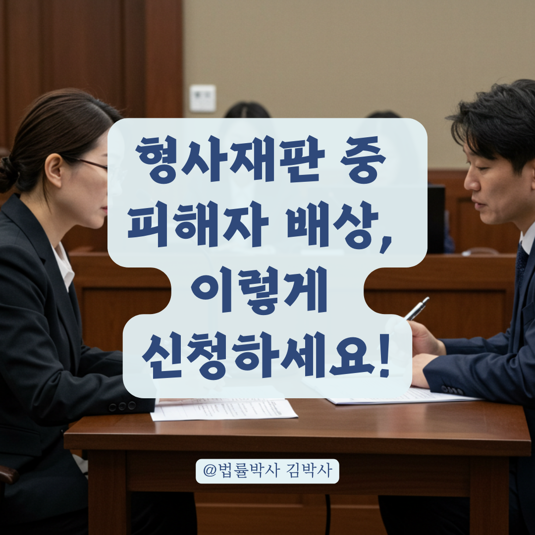 형사 재판 중 피해자 배상은 어떻게 챙길까? 신청서 작성부터 제출까지.