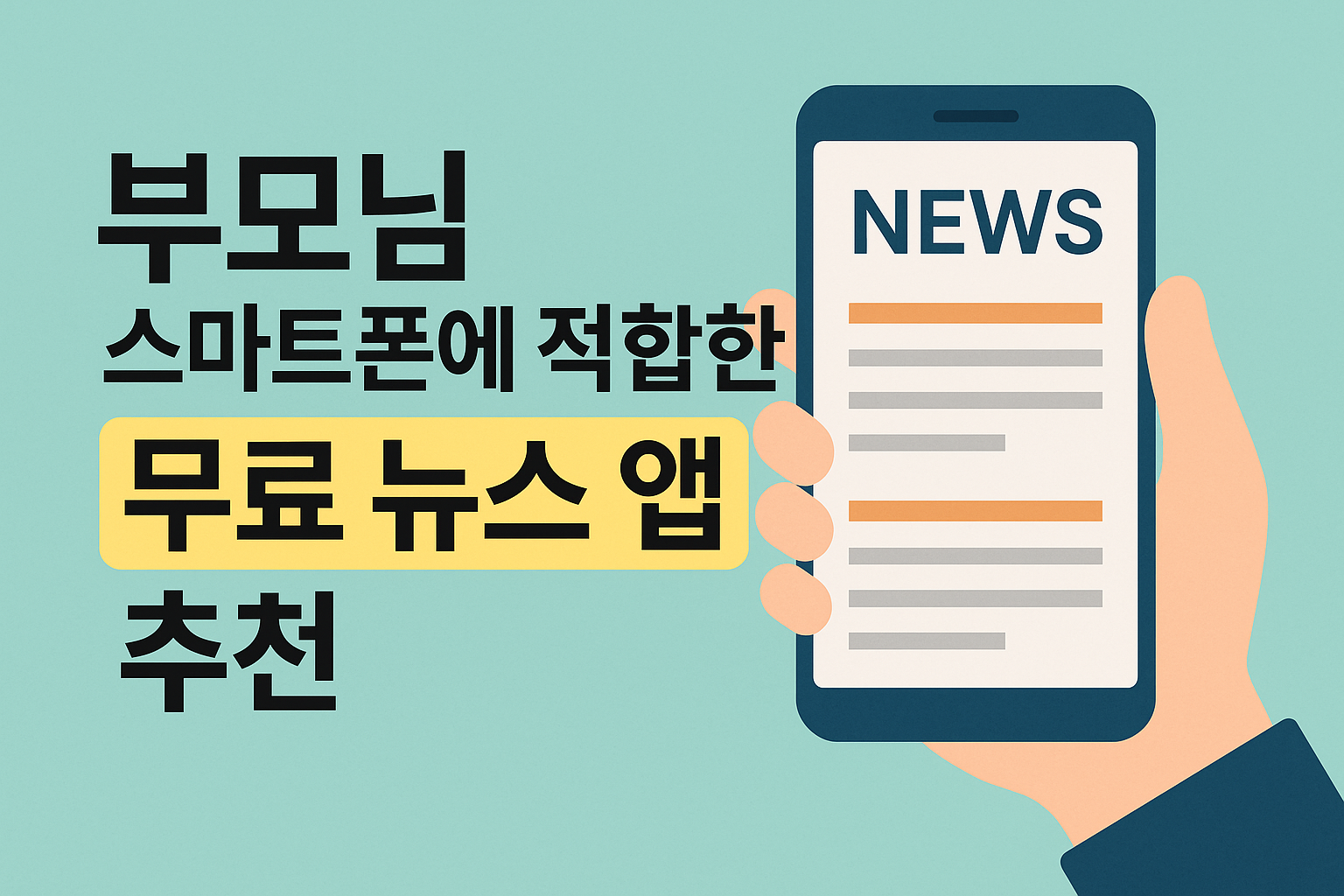 부모님 스마트폰에 적합한 무료 뉴스 앱 추천