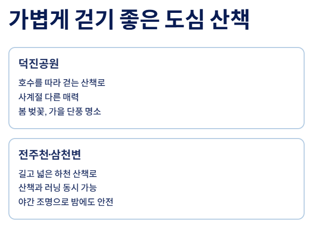 전주 근교 트레킹과 달리기, 산책까지 가능한 완벽한 힐링 코스 총정리