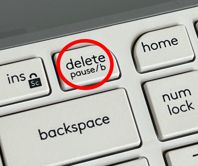 delete와 pause/b