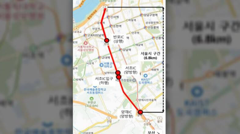 추석 고속도로 통행료 면제 버스전용차로 벌금