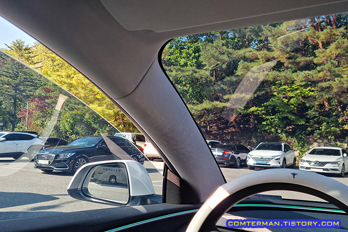 테슬라 30% 틴팅 주간 시야