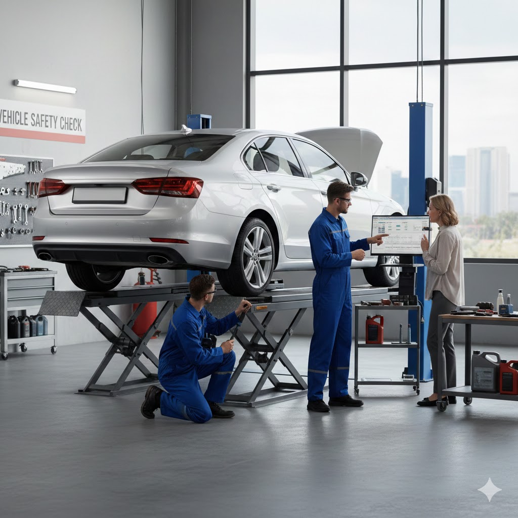 자동차 검사 사진