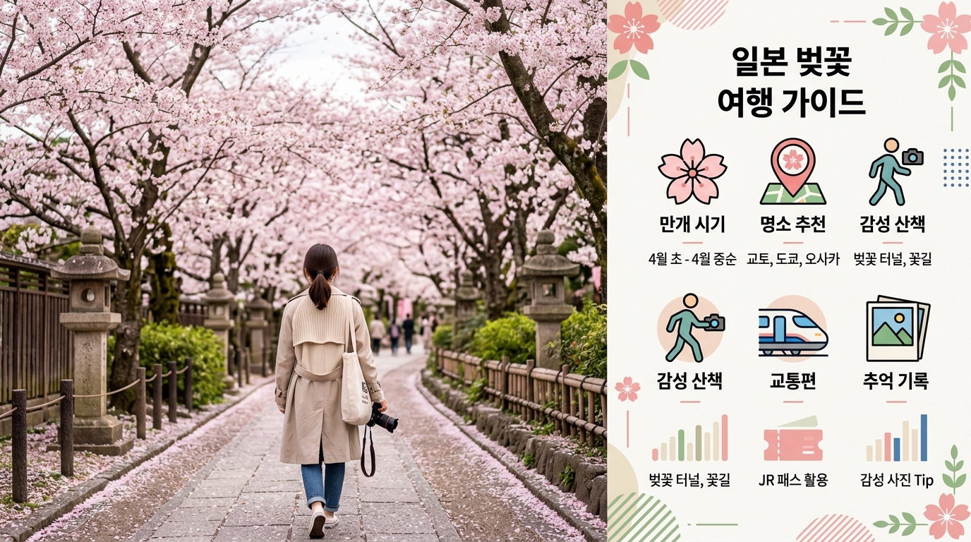 4월과 5월, 봄꽃으로 물든 일본의 절경을 만끽하는 여행지 추천.