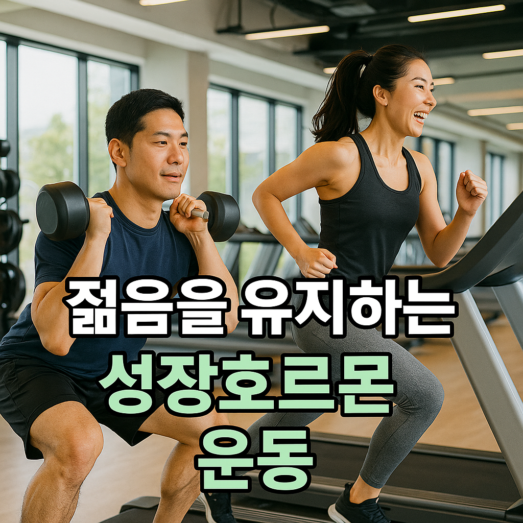 활기찬 헬스장에서 성장호르몬 운동하는 부부