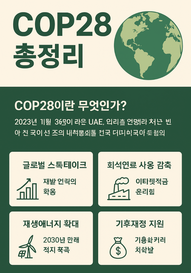 COP28: 기후변화 대응의 전환점
