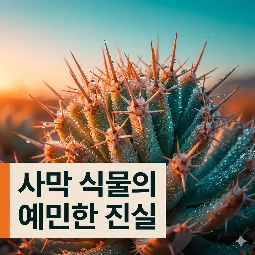 사막 식물은 왜 보기보다 훨씬 예민한 존재일까요