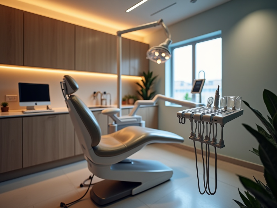 새로 개업한 치과의 장비