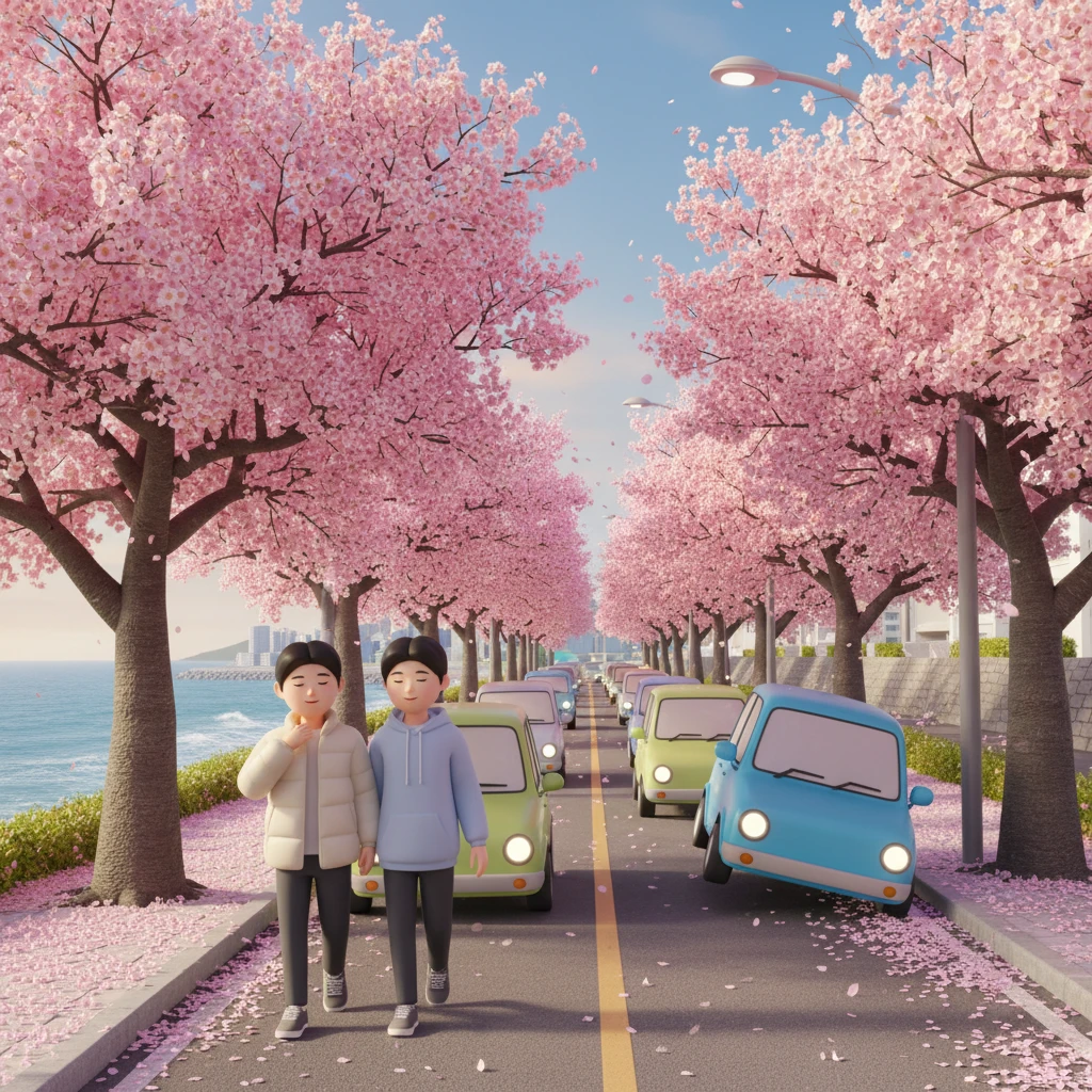 부산 영도 벚꽃 개화 상태별 관람 포..