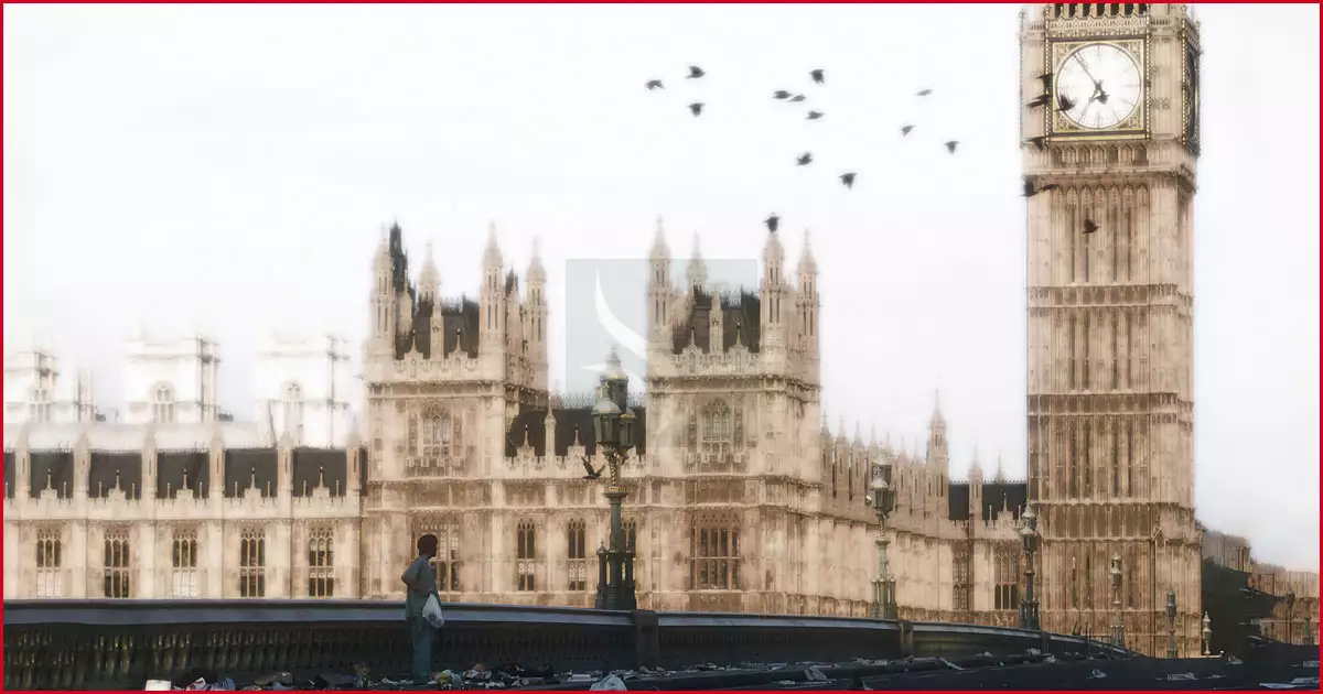 적막하고 스산한 폐허도시