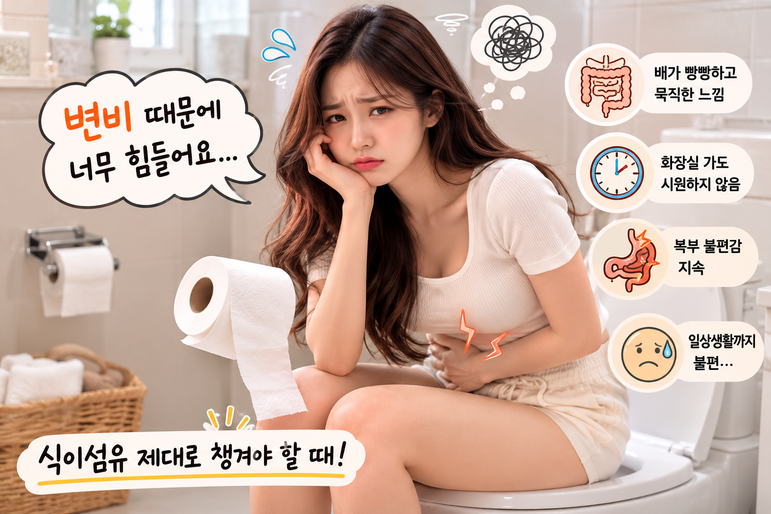 변비 복부팽창감
