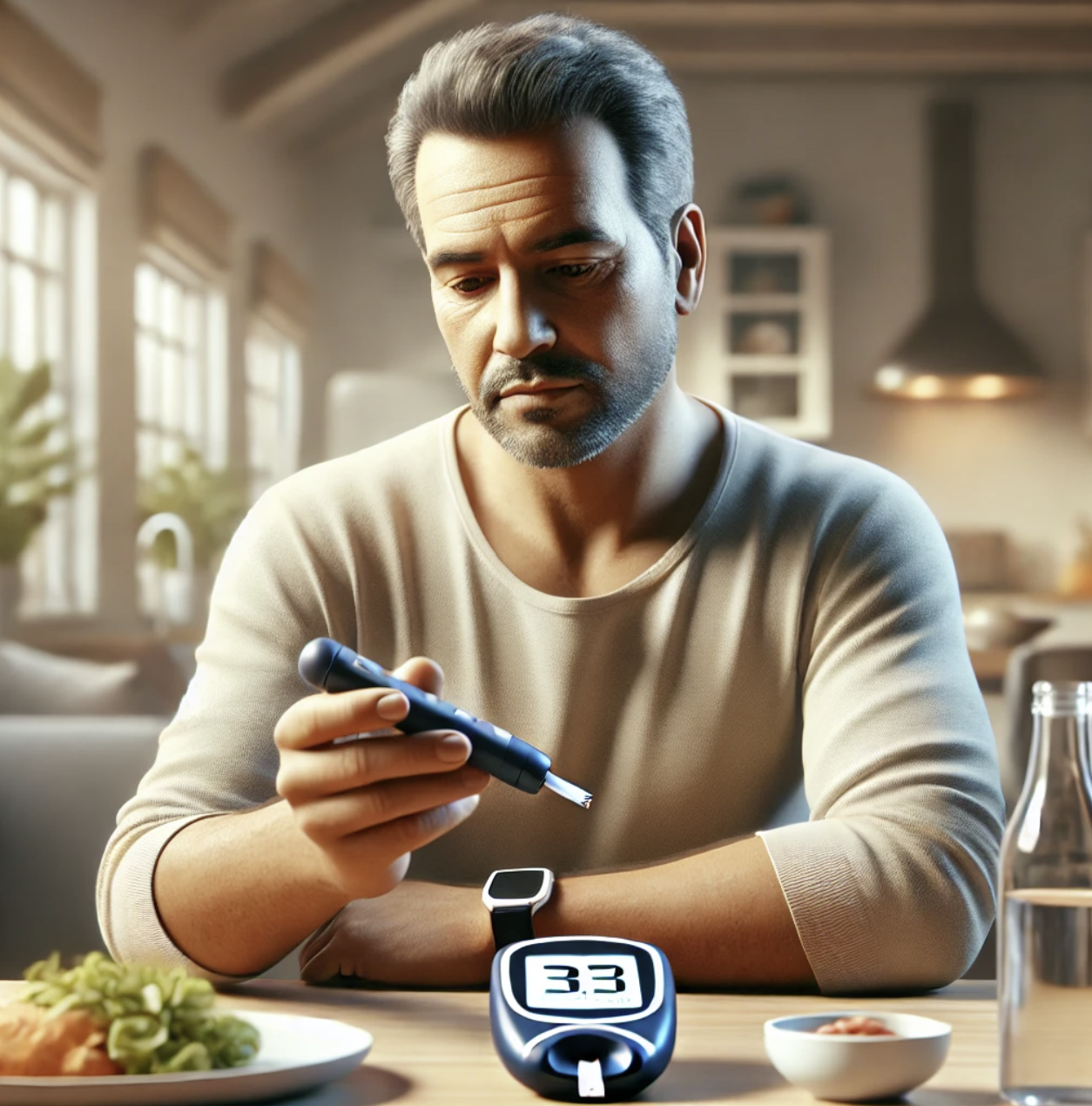 당료병에 걸린 중년남자